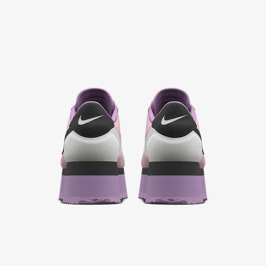 Giày Nike Cortez Platform Unlocked By You Greatest Gift Nữ Trắng Hồng